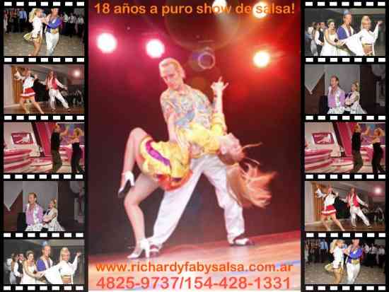 Seminarios, aulas  de Salsa estilo Los Angeles, Richard y Faby , Argentina